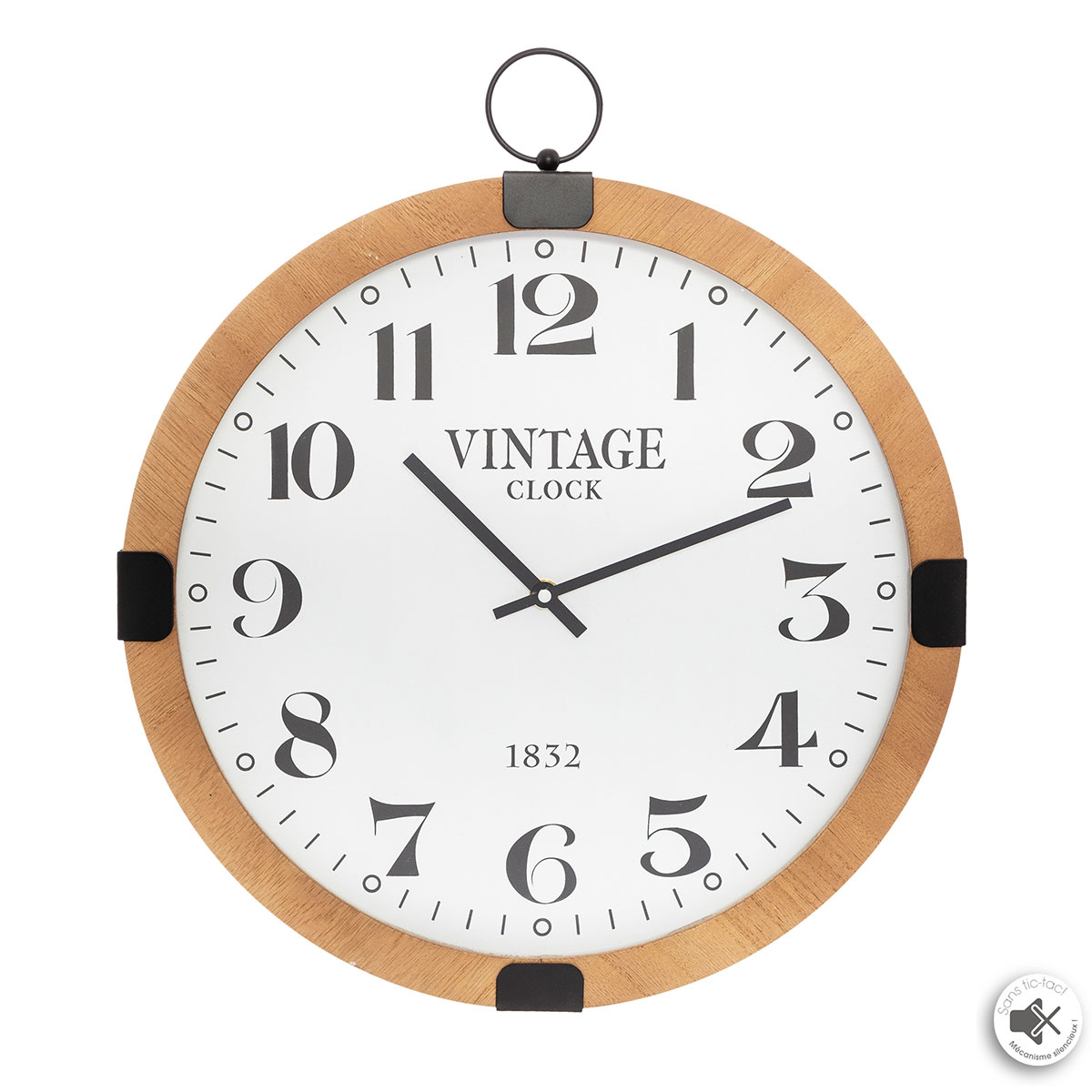 Ρολόι Τοίχου (Φ38) Αθόρυβο A-S Yago 166984