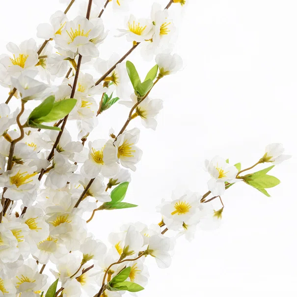 Τεχνητό Φυτό Σε Γλάστρα 100εκ. A-S Cherry Blossom 168616 White