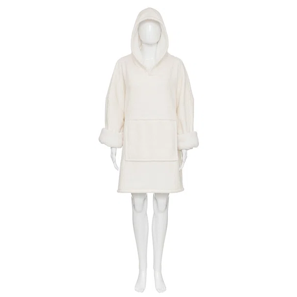 Fleece Φούτερ Με Fleece A-S Hoodie Ivoire 196298