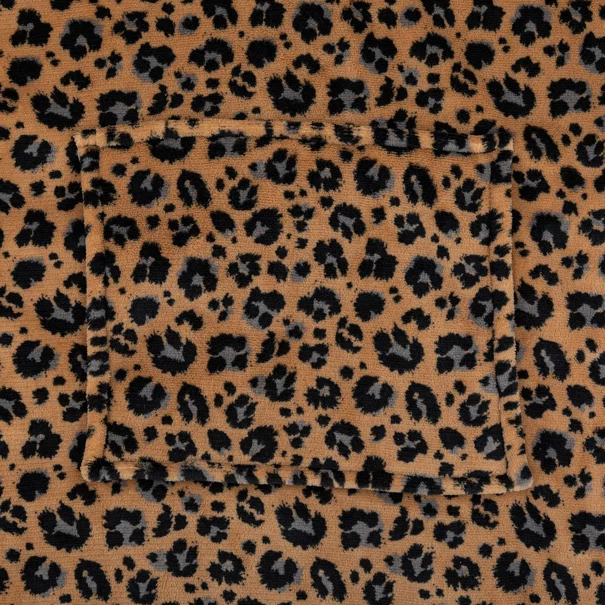 Fleece Φούτερ Με Sherpa A-S Hoodie Leopard 181122D
