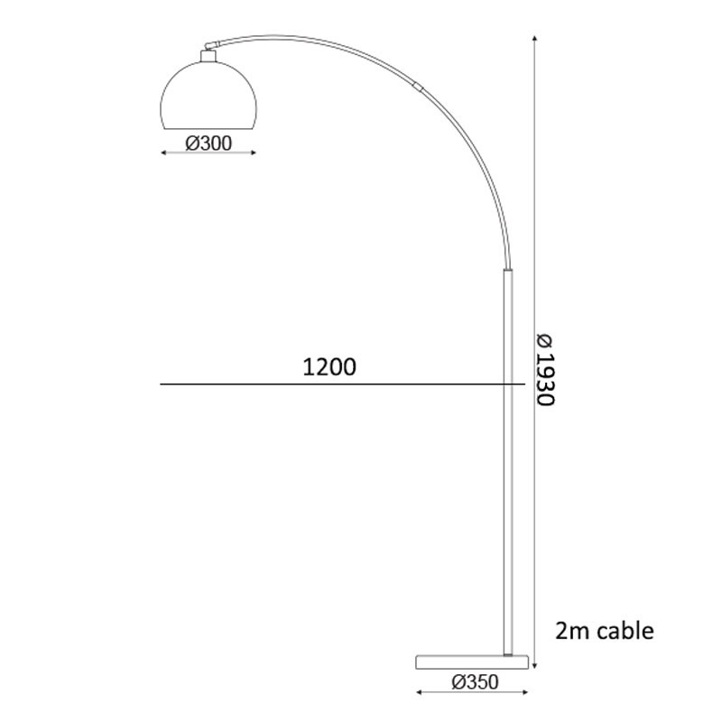 Φωτιστικό Δαπέδου Aca Matilda Ml312401Fc Brass Copper Marble Φωτιστικά Μεταλλικά Spitishop
