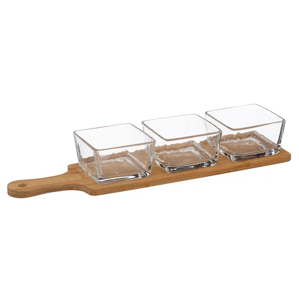 Ορντεβιέρα Σερβιρίσματος 3 Θέσεων (40x5.5x10) S-D Bamboo Glass 194179