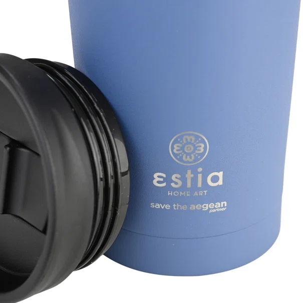 Ποτήρι Θερμός 350ml Estia Save The Aegean Travel Mug Denim Blue 01-20378