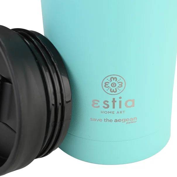 Ποτήρι Θερμός 450ml Estia Save The Aegean Travel Mug Mint 01-20330