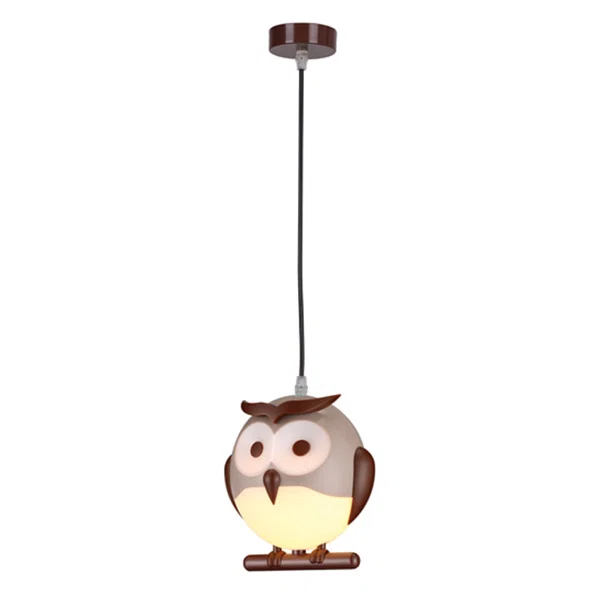 Παιδικό Φωτιστικό Οροφής Μονόφωτο Aca Kokka ZN160201PBR Brown