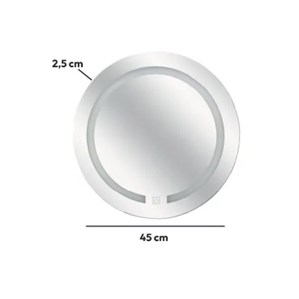 Καθρέφτης Μπάνιου Με Led (Φ45) F-V Round 160947
