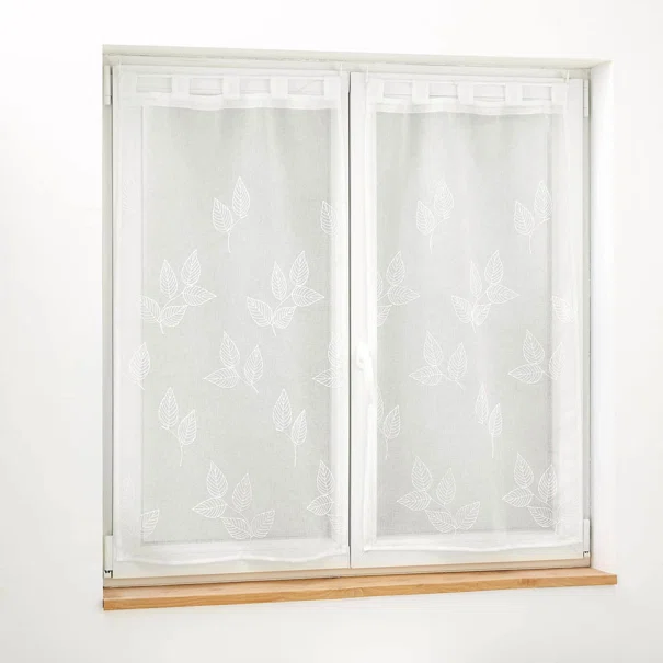 Σετ Κουρτίνες Παραθύρου (60x90) L-C Με Τιράντες Berry White 1627528