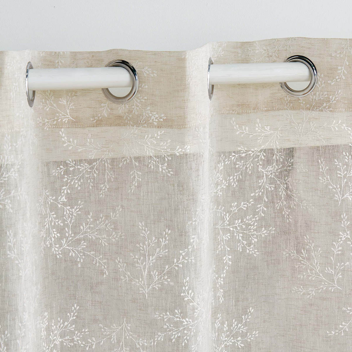 Κουρτίνα (140X240) με Τρουκς L-C Karla Taupe 1627503 Κουρτίνες Κρεβατοκάμαρας Ρομαντικές Spitishop