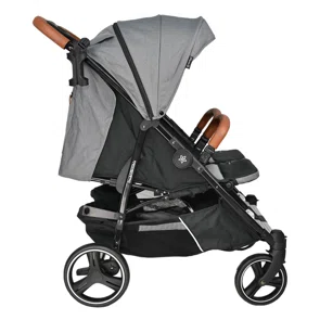 Καρότσι Για Δίδυμα (0+ Μηνών/Έως 22kg) Bebe Stars Double Trouble Grey 7901-186