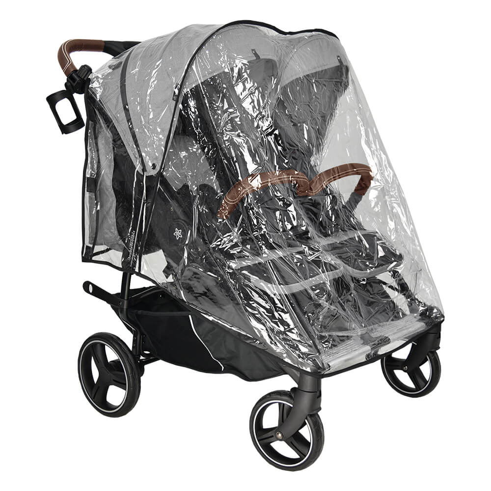 Καρότσι για Δίδυμα (0+ Μηνών Έως 22Kg) Bebe Stars Double Trouble Grey 7901-186 Βρεφικά Καρότσια Μωρού Spitishop