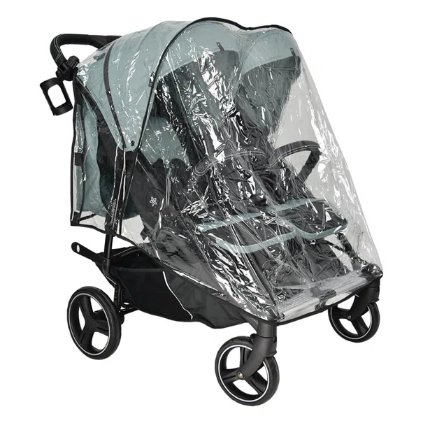 Καρότσι Για Δίδυμα (0+ Μηνών/Έως 22kg) Bebe Stars Double Trouble Petrol 7901-184