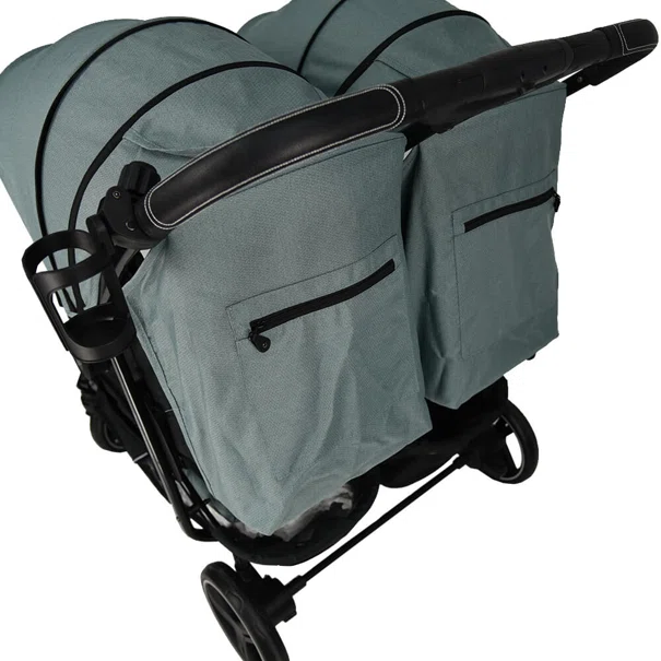Καρότσι Για Δίδυμα (0+ Μηνών/Έως 22kg) Bebe Stars Double Trouble Petrol 7901-184