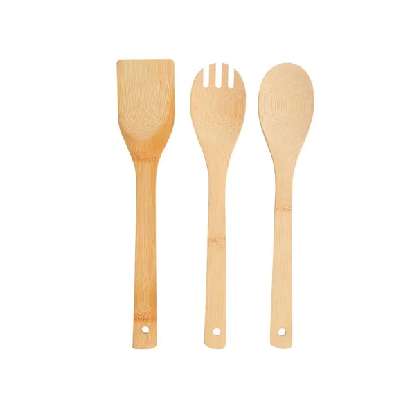 Κουτάλες Μαγειρικής + Βάση (Σετ 4τμχ) Homely Bamboo Essentials 02-18191