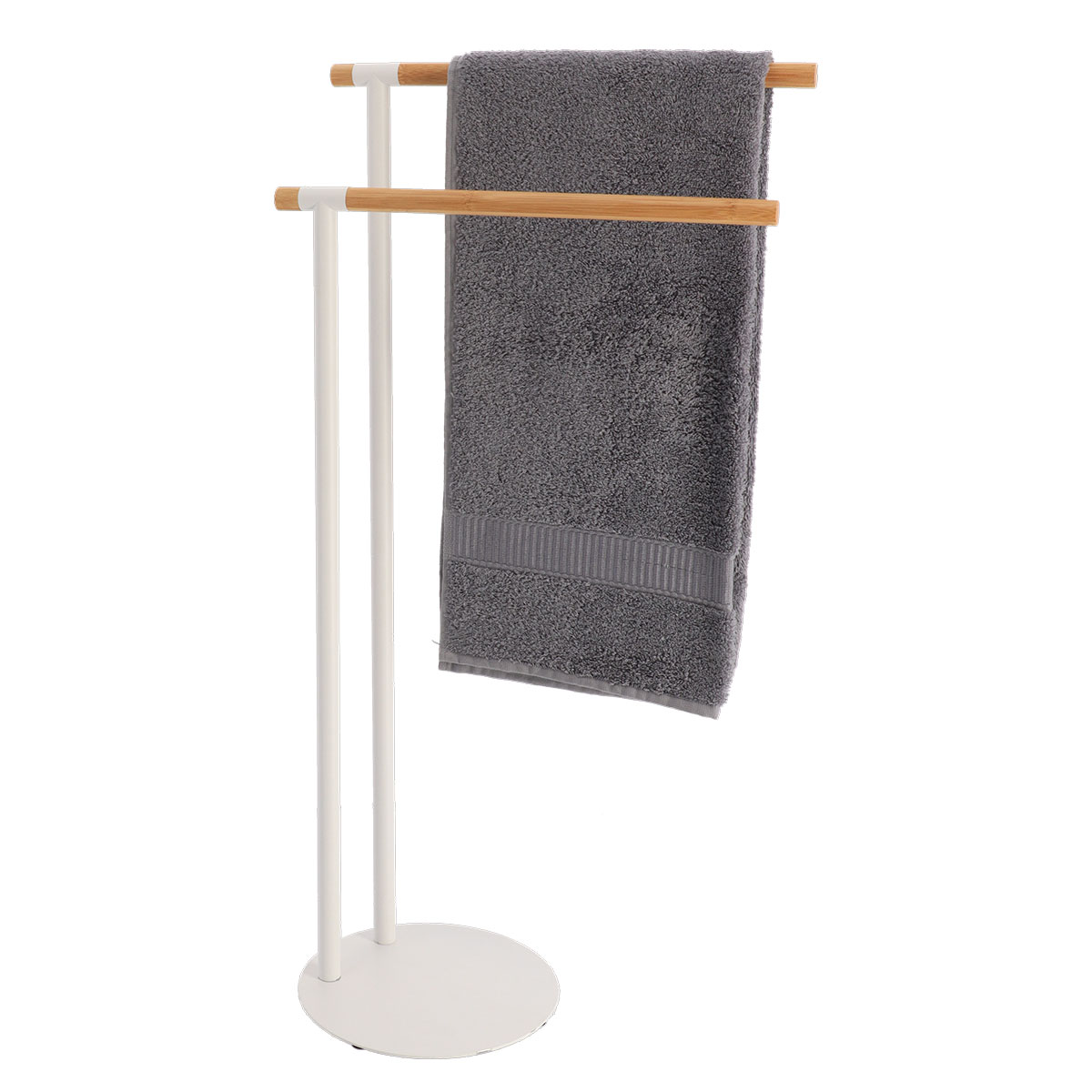 Σταντ Για Πετσέτες (39.5x22x77.5) T-D 96163210 White/Bamboo