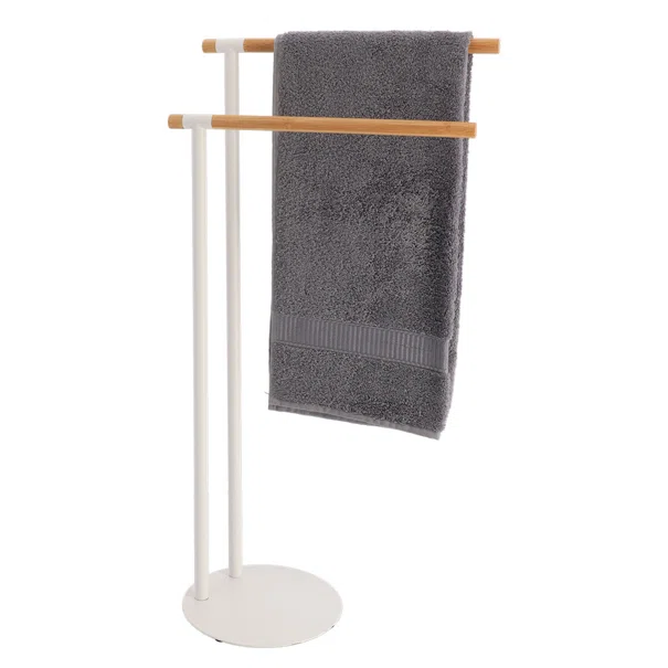 Σταντ Για Πετσέτες (39.5x22x77.5) T-D 96163210 White/Bamboo