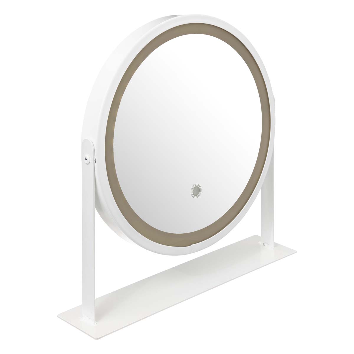 Επιτραπέζιος Καθρέφτης με Led (34X8X35) F-V White 200121 Διακόσμηση Καθρέφτες Μακιγιάζ Spitishop