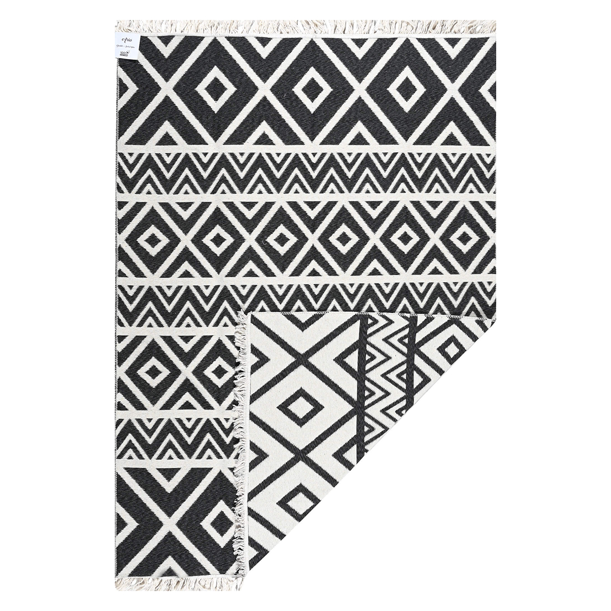 Χαλί All Season 2 Όψεων (160x230) Polcarpet Aria Artkilim 23500 Black