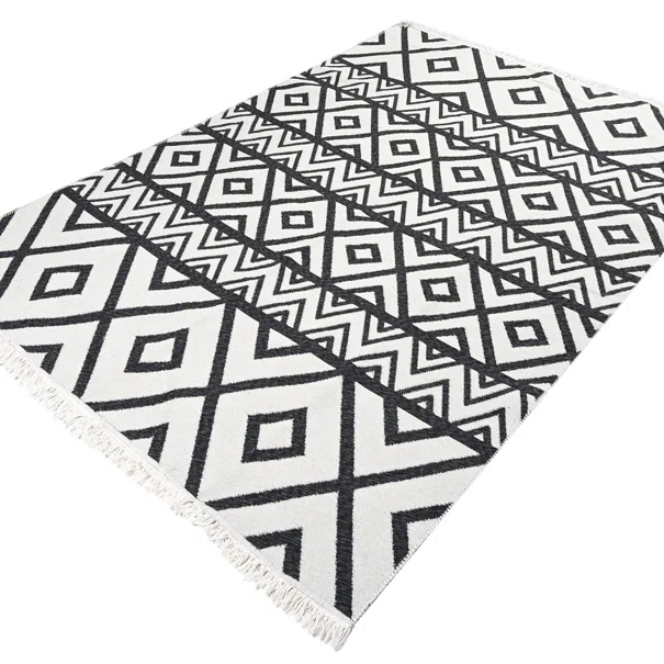 Χαλί All Season 2 Όψεων (160x230) Polcarpet Aria Artkilim 23500 Black