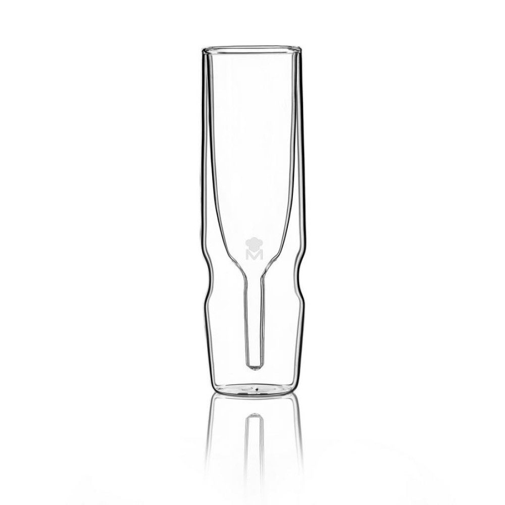 Ποτήρια Σαμπάνιας Κολωνάτα 190ml (Σετ 2τμχ) Bergner Double Wall Mixology BGMP-20205