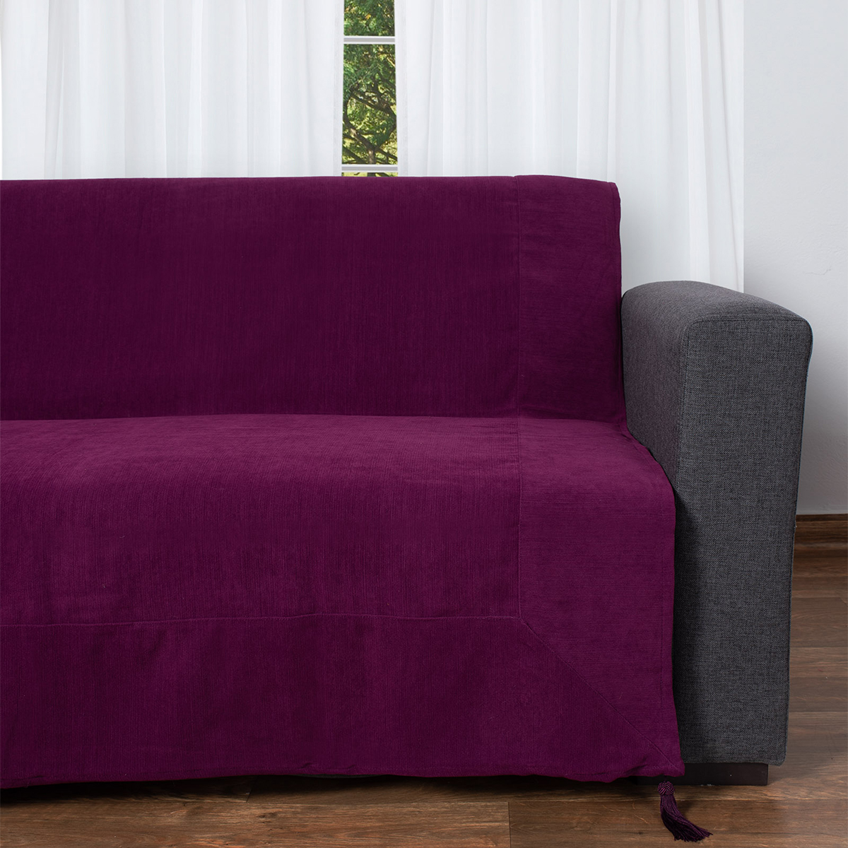 Ριχτάρι Καναπέ Τριθέσιου (180x320) Silk Fashion 1307 Violeti