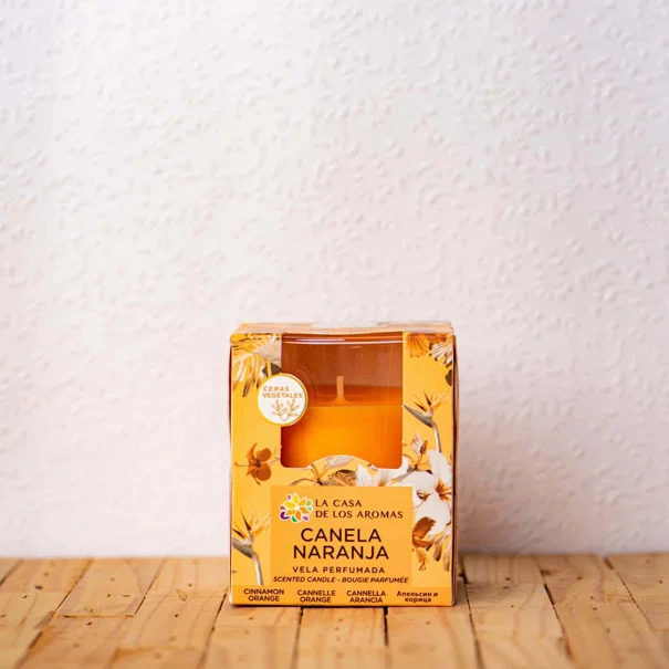 Κερί Αρωματικό 140gr La Casa De Los Aromas 047849 Κανέλα/Πορτοκάλι