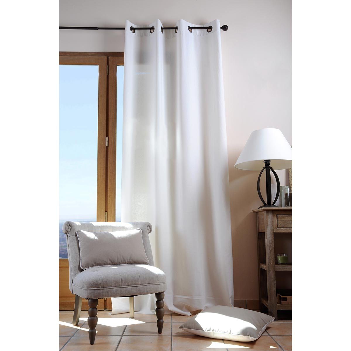 Κουρτίνα (135x240) Με Τρουκς S-F Duo Ecru R61490007