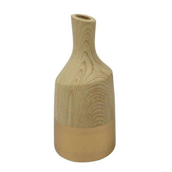 Διακοσμητικό Βάζο 20.5εκ. Oriana Ferelli Gold Walnut LT2694S