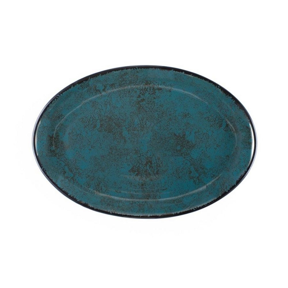 Πιατέλα Σερβιρίσματος Οβάλ (31εκ.) Oriana Ferelli Teal 18274-99