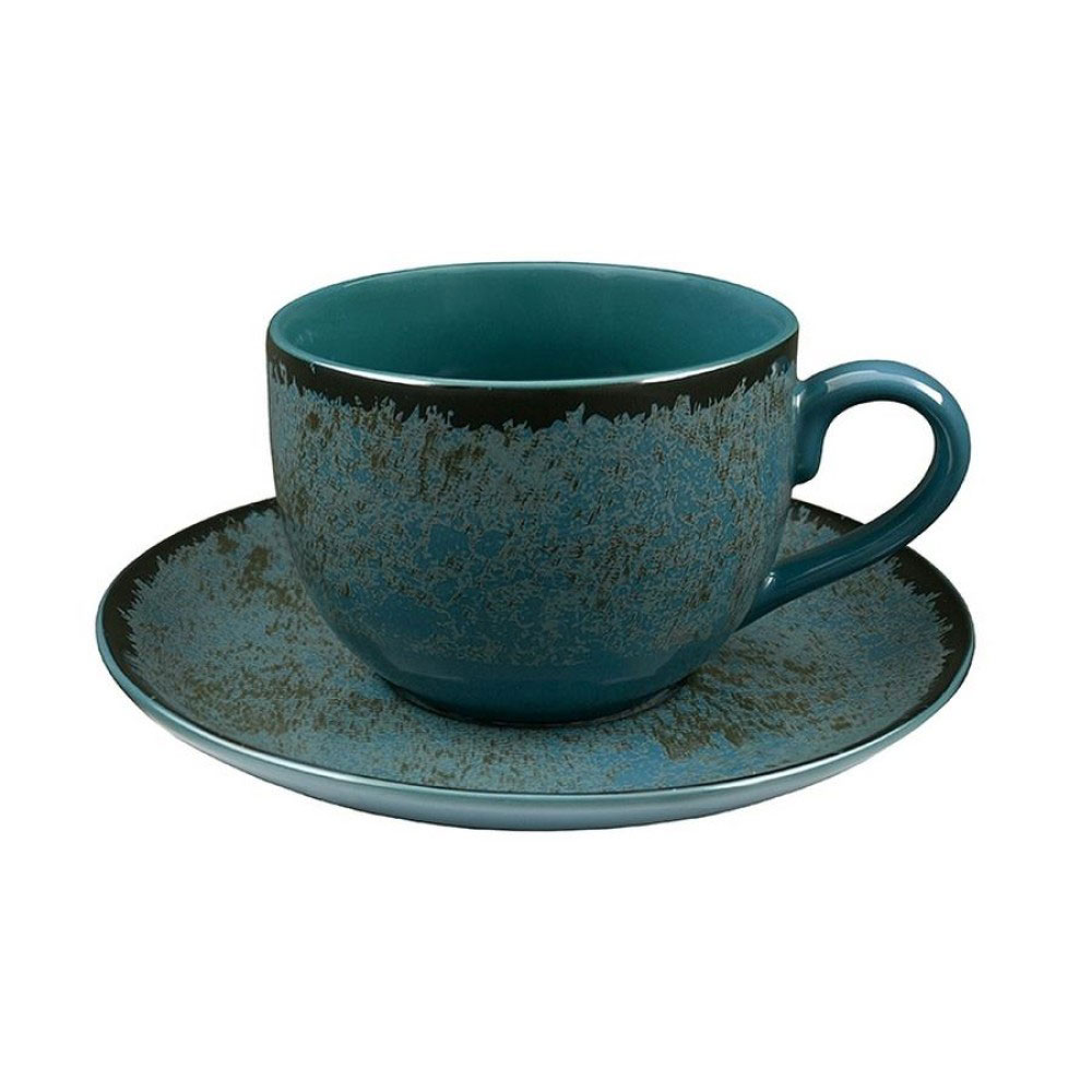 Φλυτζάνια Τσαγιού 220ml (Σετ 6τμχ) Oriana Ferelli Teal 18274-99