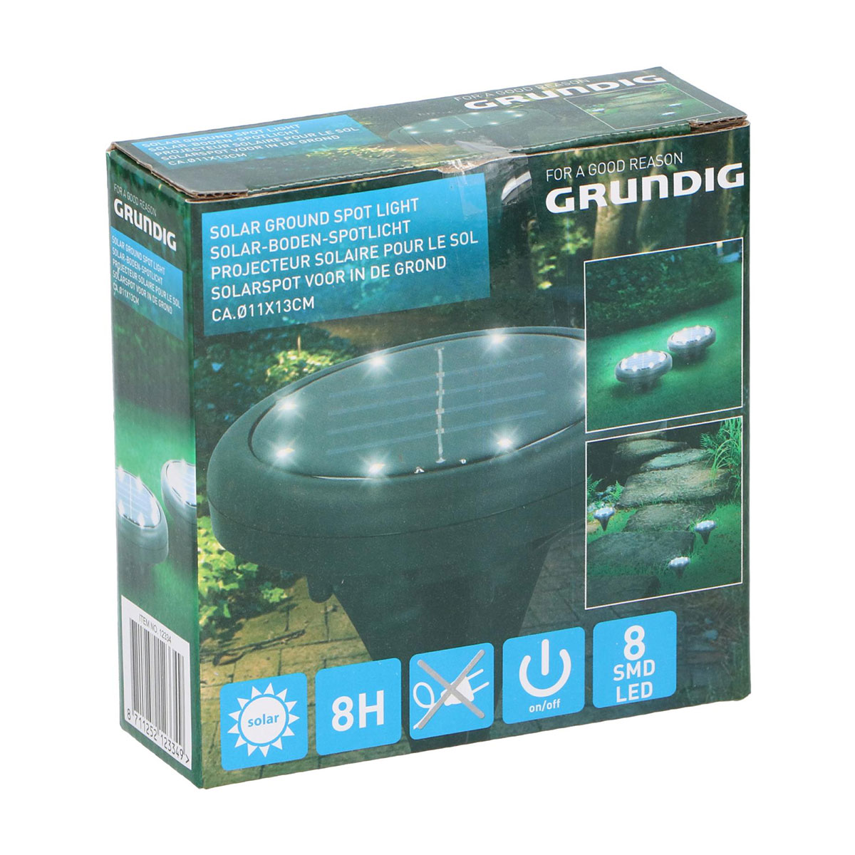 Ηλιακό Φωτιστικό Καρφωτό (Φ11x13) Grundig 871125212334
