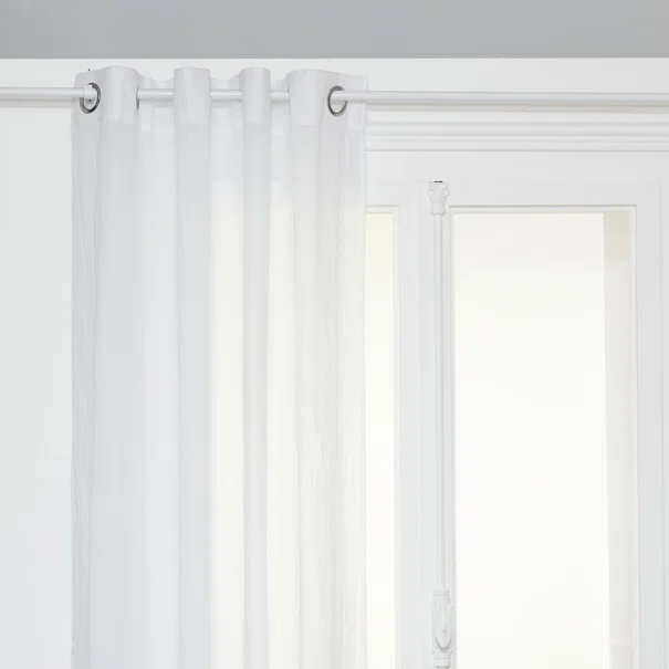 Κουρτίνα (135x240) Με Τρουκς A-S Soleya White 201931A