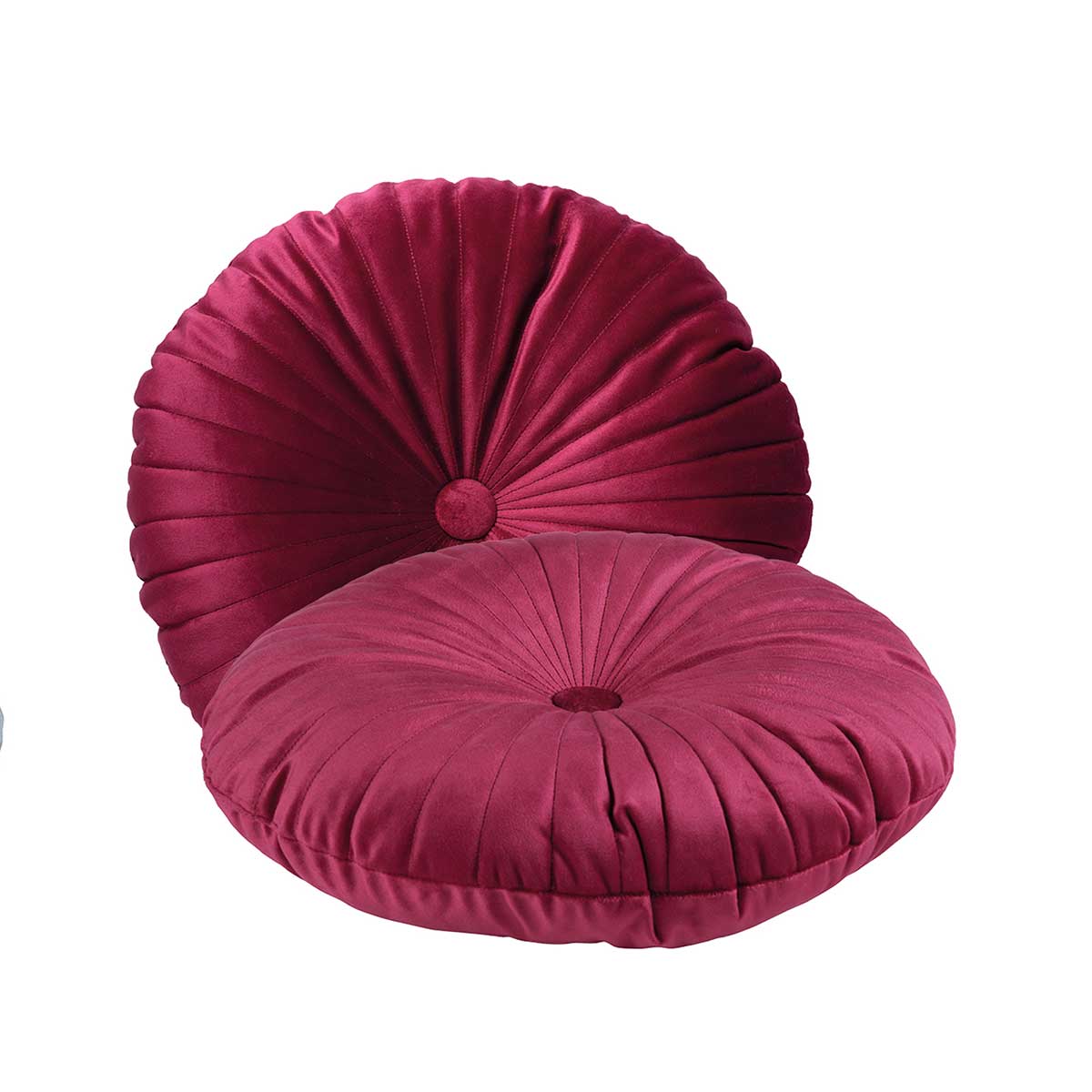 Διακοσμητικό Μαξιλάρι Βελουτέ (Φ38) Das Home Cushions 0268 Bordeaux Λευκά Είδη Σαλονιού Μαξιλάρια Διακοσμητικά Στρογγυλά Spitishop