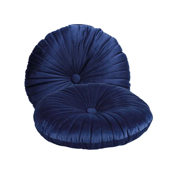 Διακοσμητικό Μαξιλάρι Βελουτέ (Φ38) Das Home Cushions 0269 D.Blue