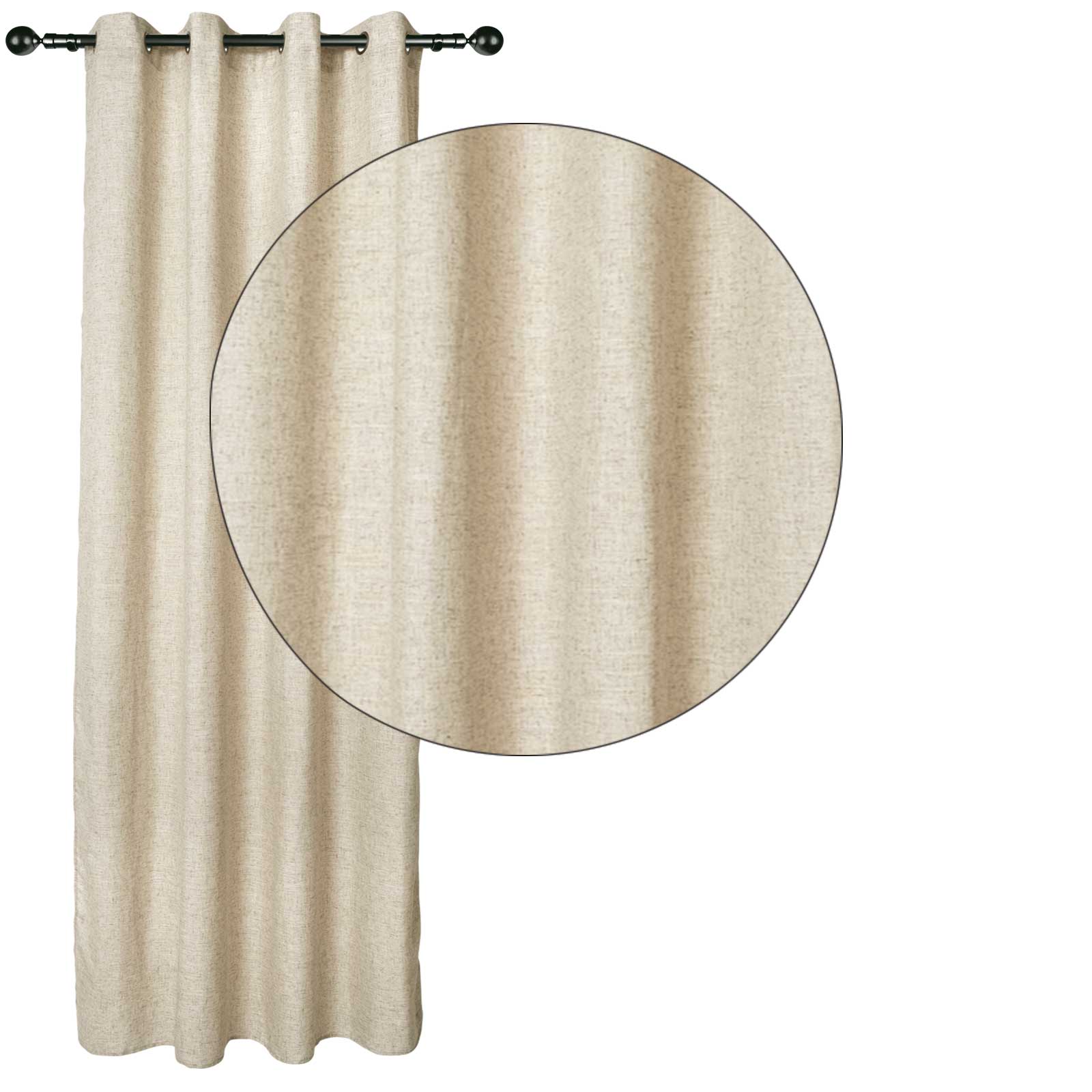 Κουρτίνα (140X270) με Τρουκς Das Home 2250 Beige Κουρτίνες Spitishop