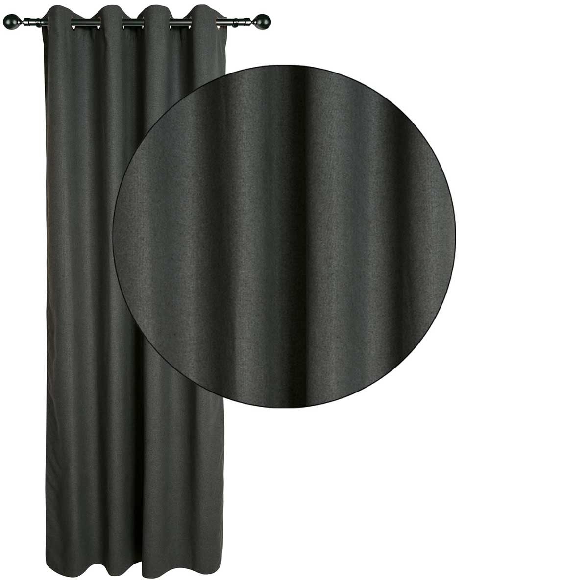 Κουρτίνα (140X270) με Τρουκς Das Home 2261 D Grey Κουρτίνες Κρεβατοκάμαρας Spitishop