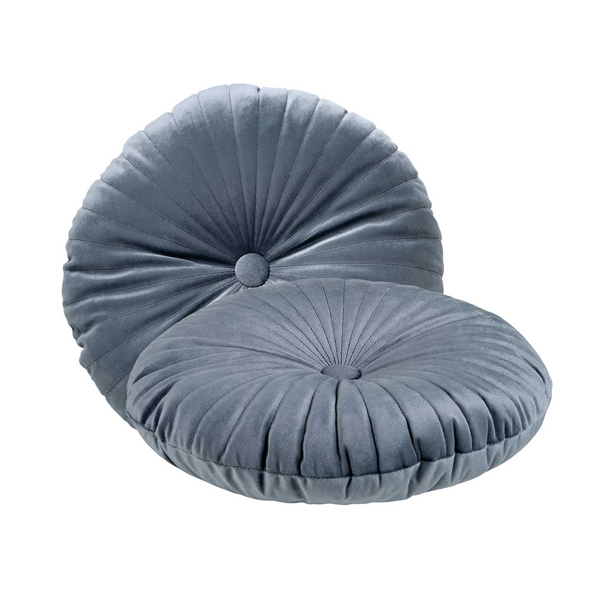 Διακοσμητικό Μαξιλάρι Βελουτέ (Φ38) Das Home Cushions 0270 D Grey Λευκά Είδη Σαλονιού Μαξιλάρια Διακοσμητικά Στρογγυλά Spitishop
