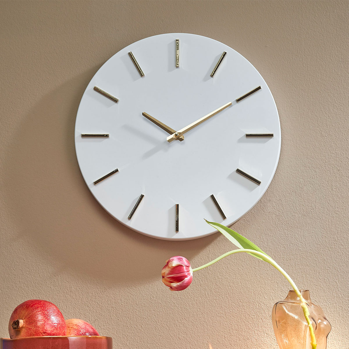 Ρολόι Τοίχου (Φ35) Edelman Brixen White 1111269