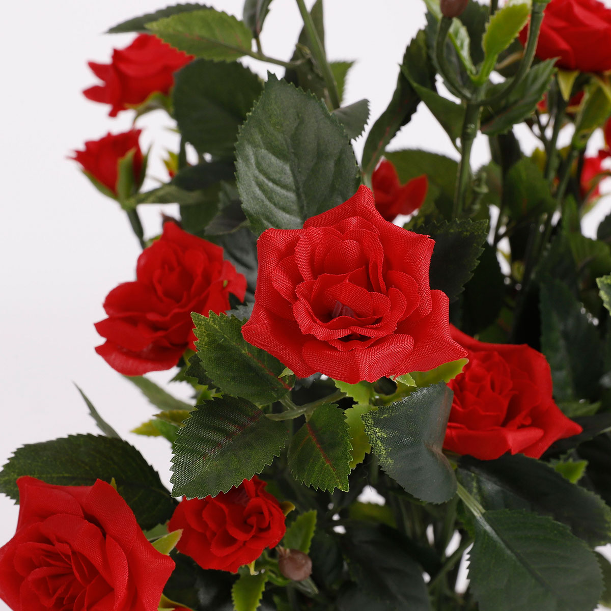 Τεχνητό Λουλούδι σε Γλάστρα 33Εκ Edelman Rosebush Red 948333 Διακόσμηση Τεχνητά Φυτά - Λουλούδια Spitishop