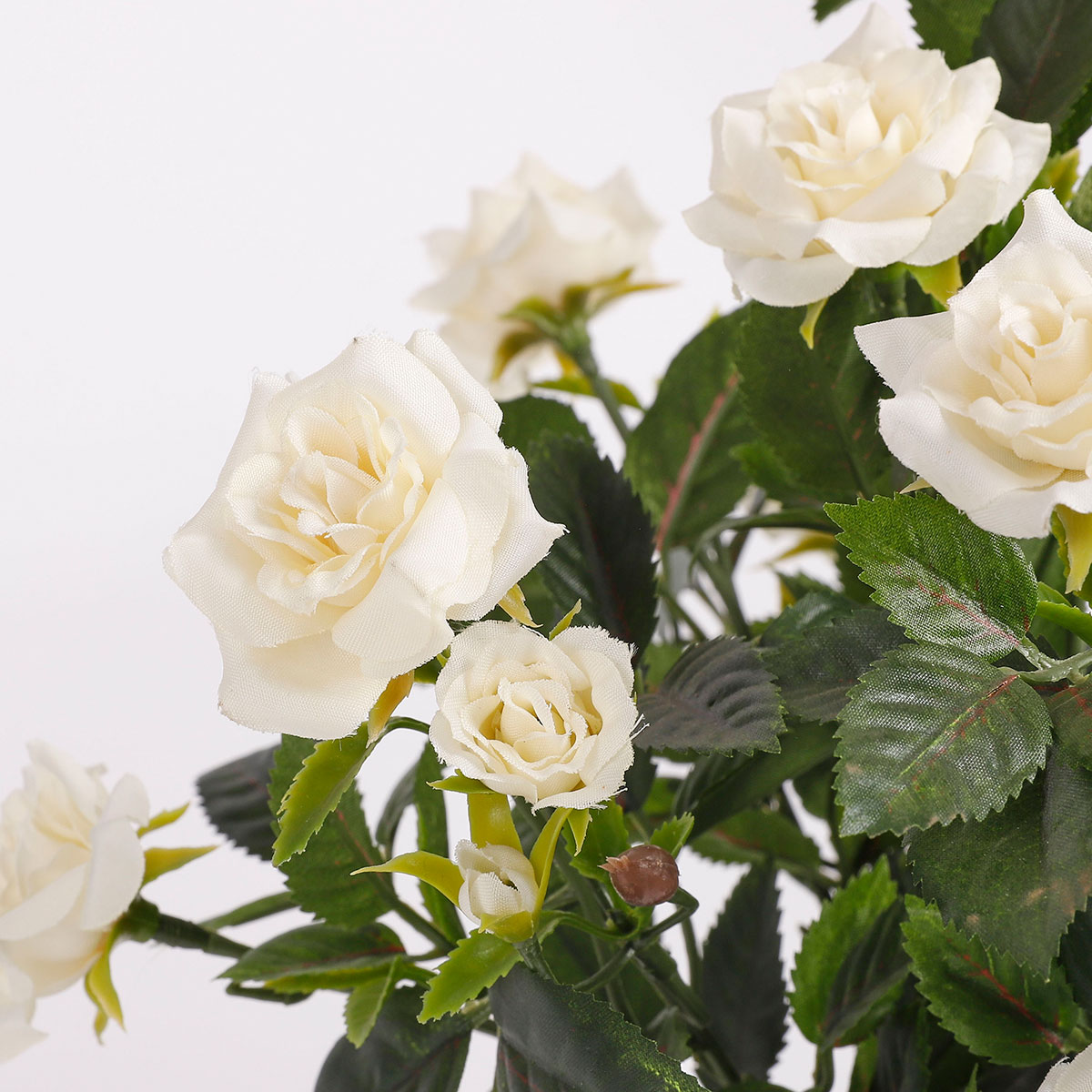 Τεχνητό Λουλούδι σε Γλάστρα 33Εκ Edelman Rosebush White 948334 Διακόσμηση Τεχνητά Φυτά - Λουλούδια Spitishop