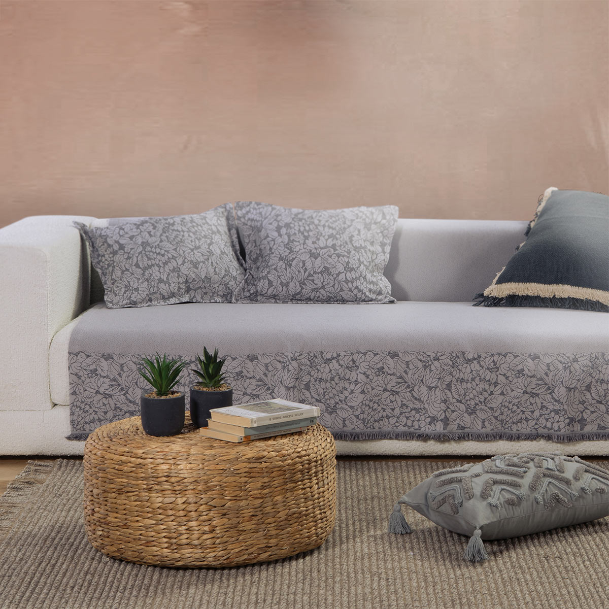 Ριχτάρι Τριθέσιου (170x300) Nef-Nef Homeware Ambrose Grey
