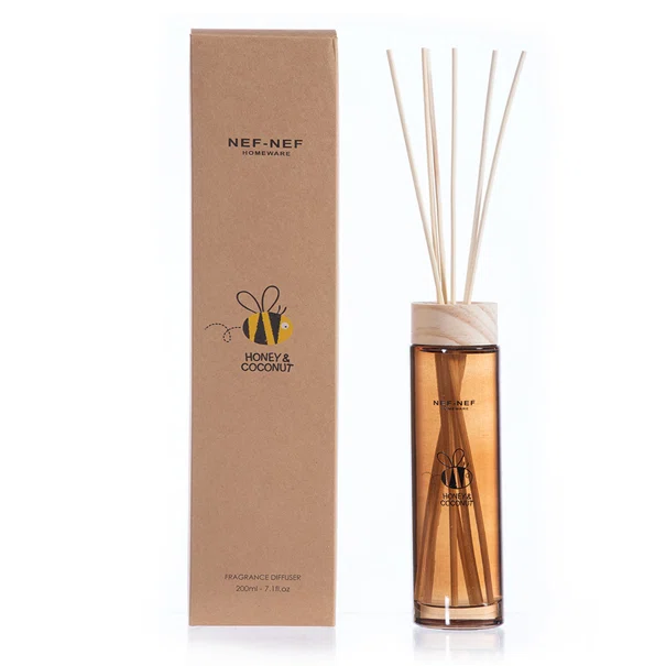 Αρωματικό Χώρου 200ml Με Στικς Nef-Nef Homeware Honey Coconut