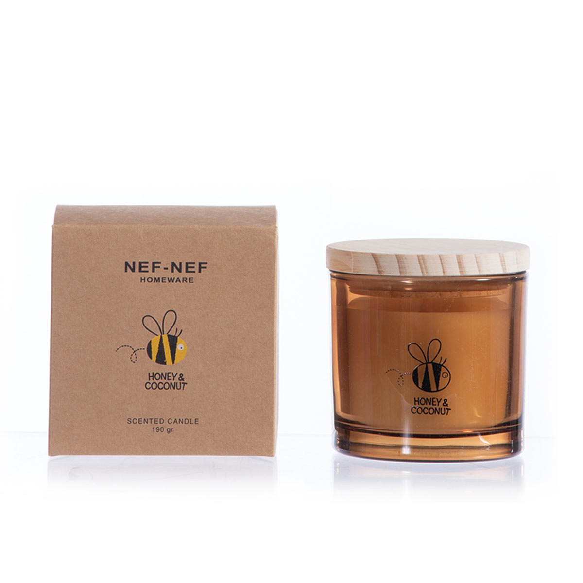 Κερί Αρωματικό 190gr Nef-Nef Homeware Honey Coconut