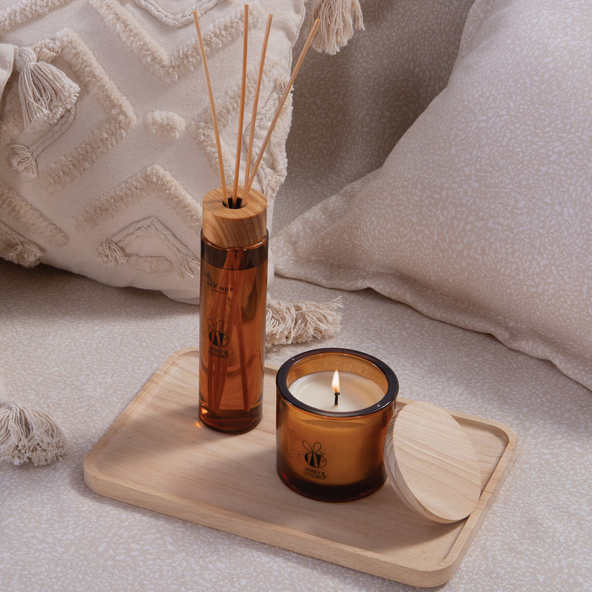 Κερί Αρωματικό 190Gr Nef-Nef Homeware Honey Coconut Διακόσμηση Αρωματικά Χώρου - Diffuser Κεριά Spitishop