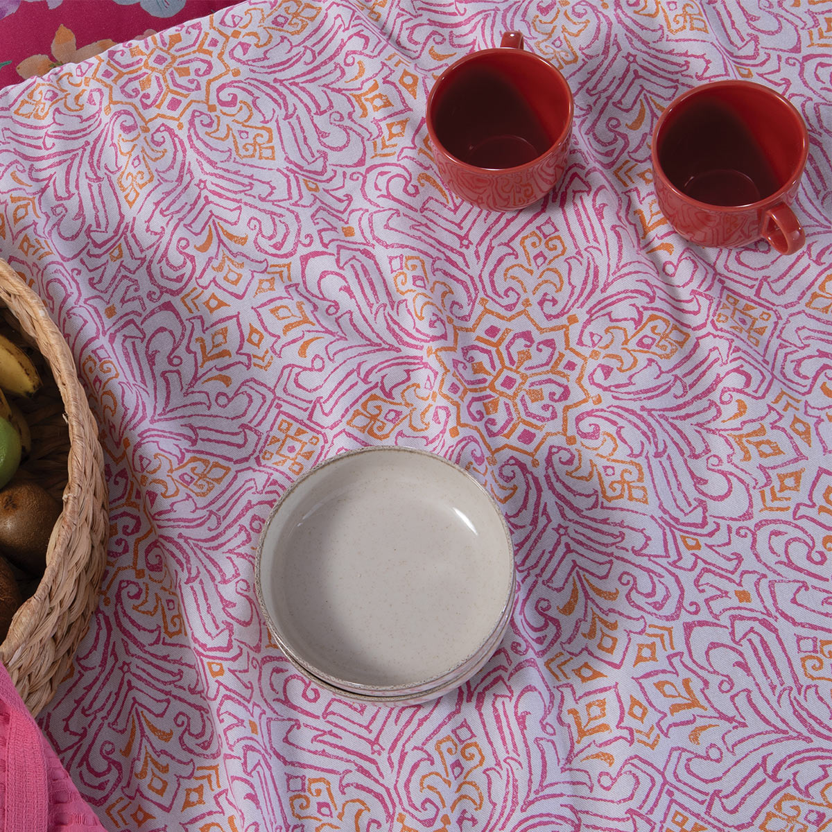 Τραπεζομάντηλο (140X240) Nef-Nef Homeware Roman Fuchsia Λευκά Είδη Κουζίνας & Τραπεζαρίας Τραπεζομάντηλα Διακόσμησης Spitishop