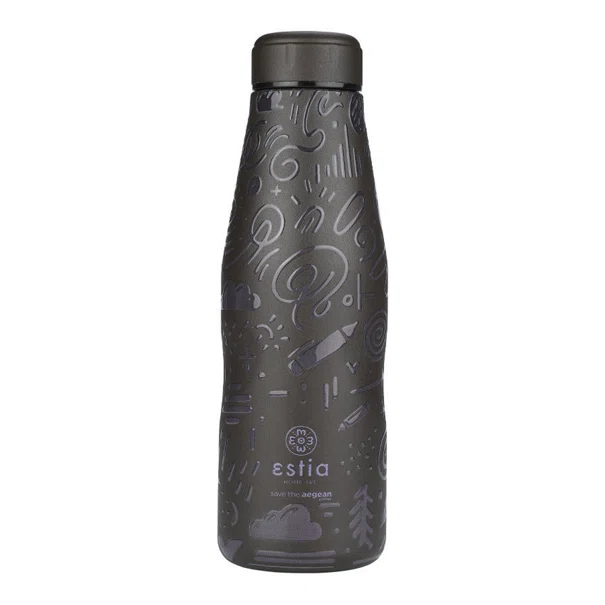 Μπουκάλι Θερμός 500ml Estia Save The Aegean Noir Echo 01-22044