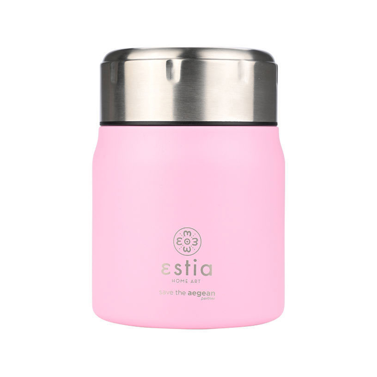 Θερμός Φαγητού 500ml & Κουτάλι Estia Save The Aegean Blossom Rose 01-21665