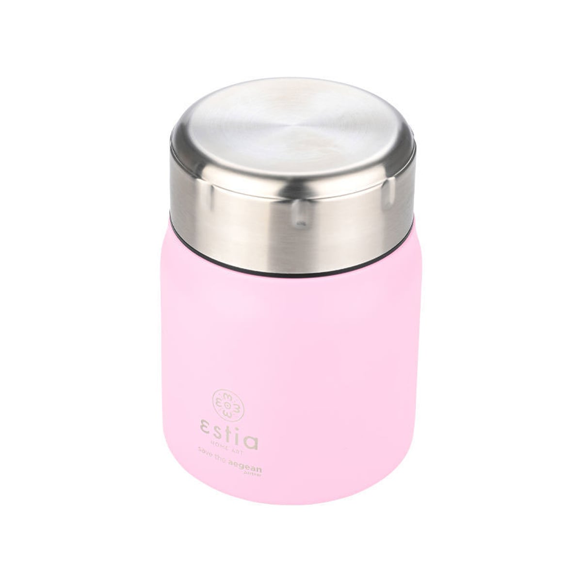 Θερμός Φαγητού 500ml & Κουτάλι Estia Save The Aegean Blossom Rose 01-21665
