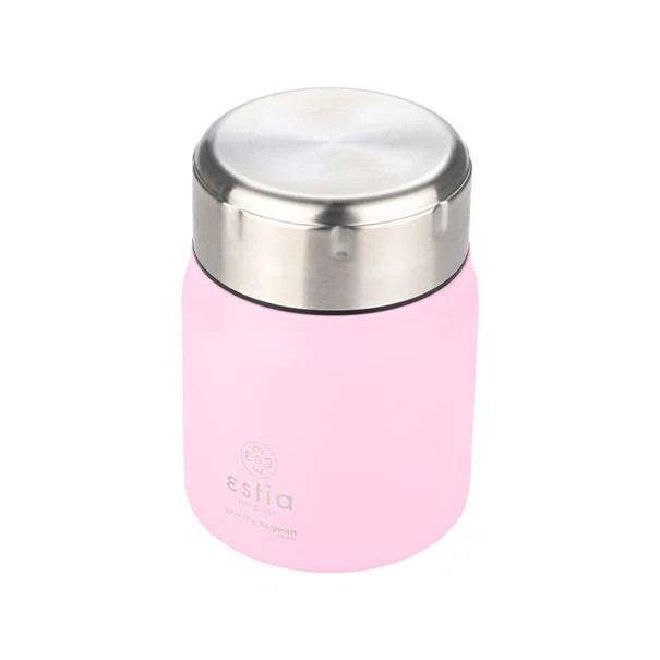 Θερμός Φαγητού 500ml & Κουτάλι Estia Save The Aegean Blossom Rose 01-21665