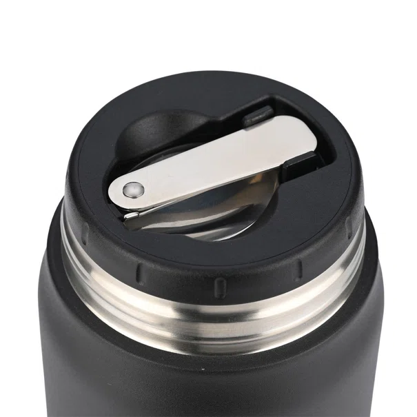 Θερμός Φαγητού 500ml & Κουτάλι Estia Save The Aegean Midnight Black 01-21658