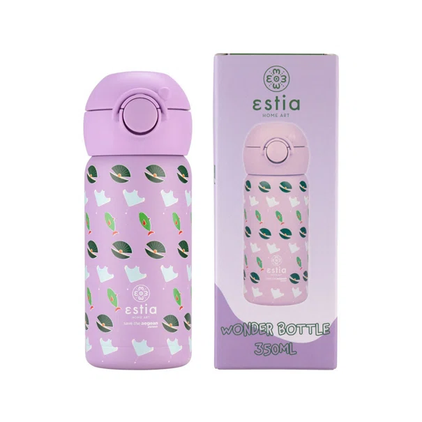 Παγούρι - Θερμός 350ml Με Καλαμάκι Estia Save The Aegean Ocean Buddies 01-23485
